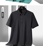 Summer Plus Size 7xl 8xl 9xl Polo Shirt Men Quick Dry Ice Silk Breathable Polo Men's Oversize Business Polo Shirt Brand Clothing