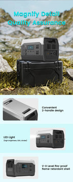 2400W 1800W 500W Portable Power Station Outdoor UPS Function Pure Sine Wave Lifepo4 Batteries 220V портативная эле