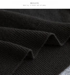 New Fashion Men's 100% Wool Pullover Half-high Collar Sweater Autumn Winter Warm Solid Color Knit Sweater Business Casual Top