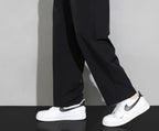 Trousers Straight Plain Wide Leg Draped Thin Male Sports Pants Summer Sport Slacks Xxl Jogger Big Tall Man Men's Sweatpants