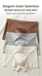 1/3PCS Luxury Satin-like Ice Silk Men Underwear Cool Breathable Double-side Mesh Men's Panties High Elastic Seamless Lingeries