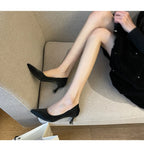 Beige Pointed Toe Kitten Heel Pumps Slip On Dress Shoes Comfortable Non Slip For Business Office Wedding Party Daily Wear  New