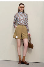 Amii Women's Shorts 2026 Summer New Rolled Casual Cotton Pants Cuffed Hem Solid Color Versatile Basic Woman Clothes 12622140