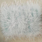 True ostrich feather Multicolor Mini Skirt Elastic Waist  Sexy Clothing Club Party Dance Rave Short Skirt Note select 3 colors