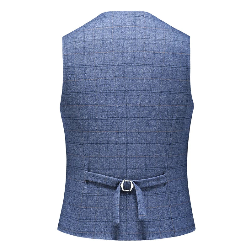 Men's Business Casual Three-Piece Set 2024 Fashion Bridegroom Dress Suit Vest Trousers High Quality