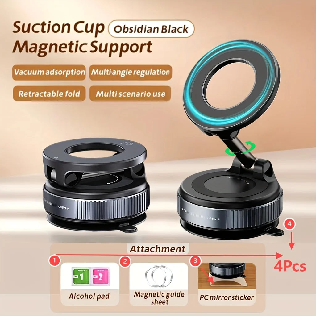 For Magsafe Phone Holder Vacuum Magnetic Car Holder For iPhone 17 Pro Max 16 Smartphone Stand Desktop Bracket Dashboard Holder