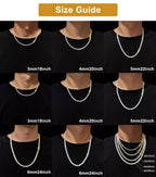 Hip-Hop 1 Row Cz Tennis Chain Necklace Cubic Zircon Iced Out 3Mm 4Mm 5Mm 6Mm 18/K Rapper Necklace Drop Shipping Luxury Jewelry