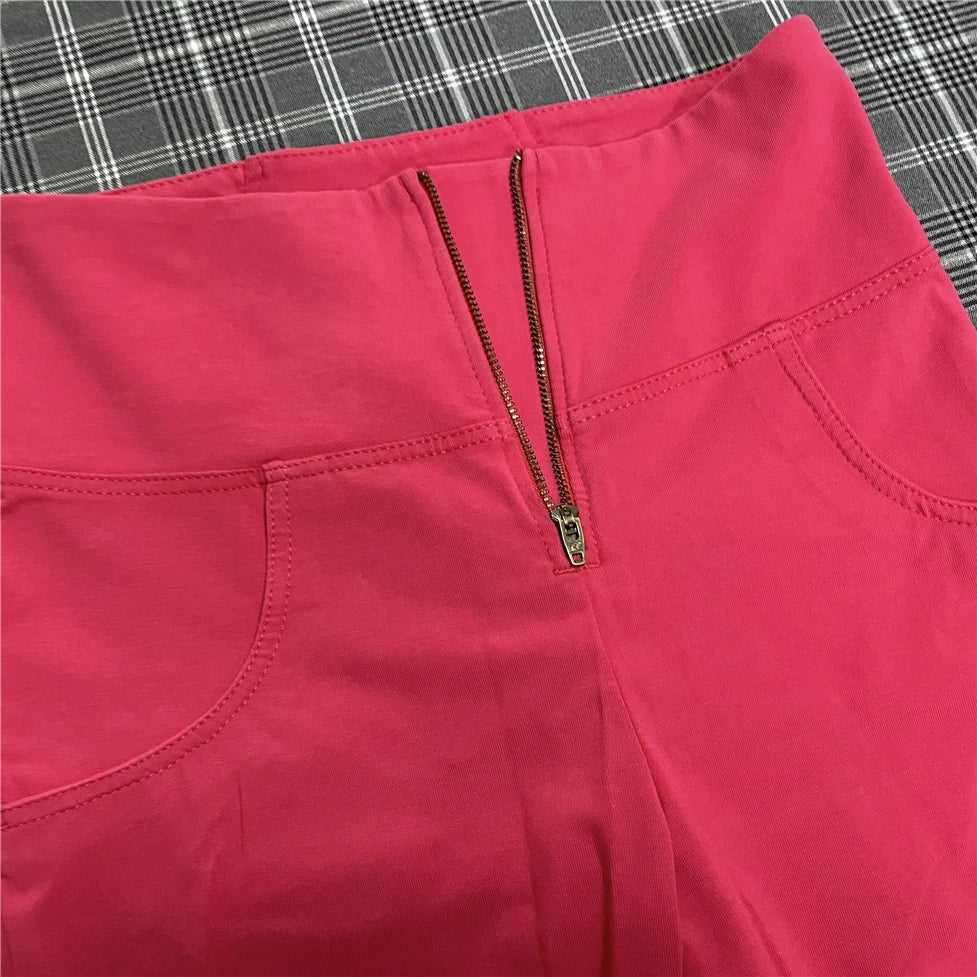 Shascullfites High Waist Butt Scrunch Capri Pants Compression Workout Leggings Tights Girlfriend Fitness Pants
