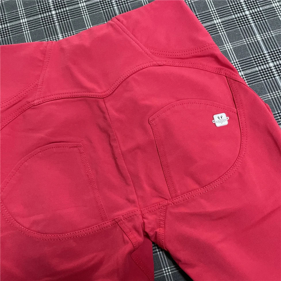 Shascullfites High Waist Butt Scrunch Capri Pants Compression Workout Leggings Tights Girlfriend Fitness Pants